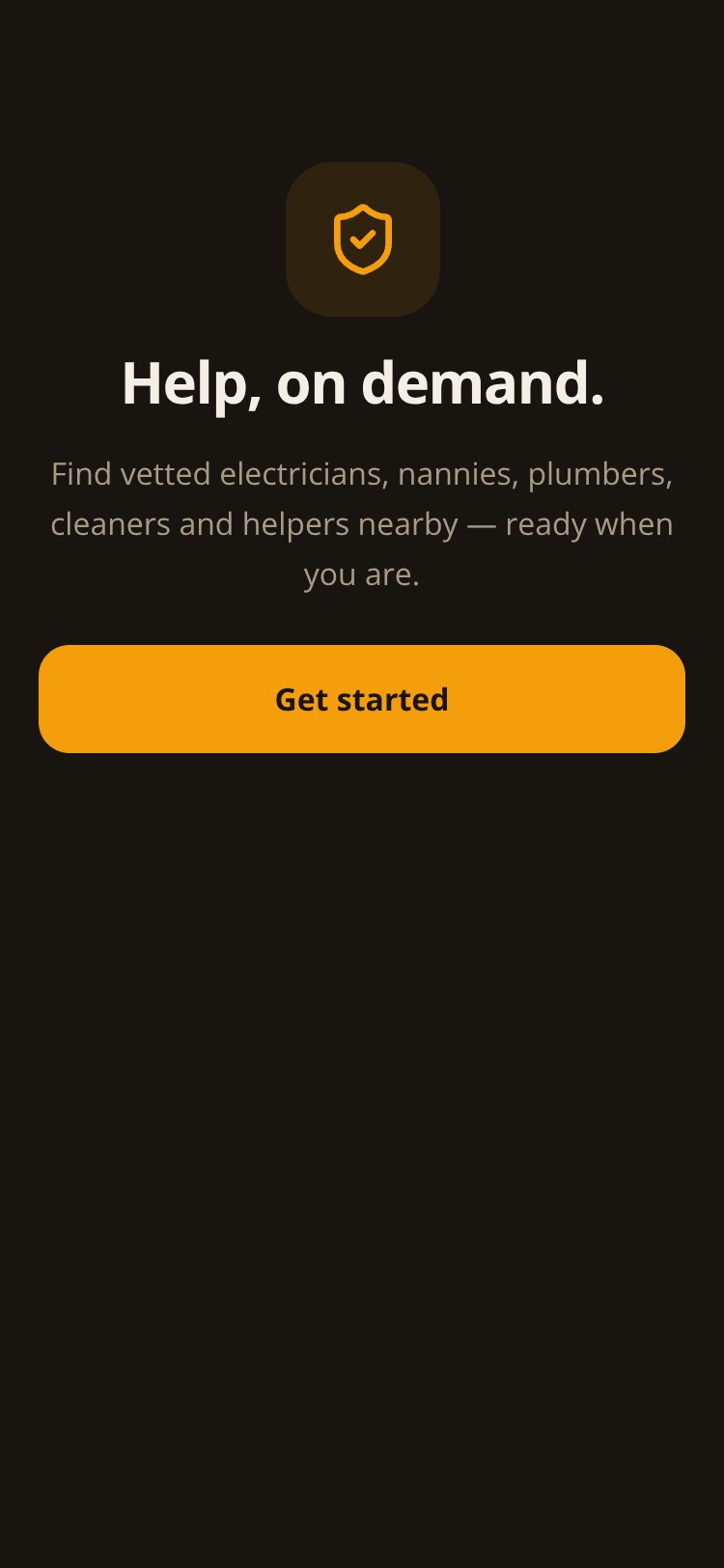 RapidNative App screen 1