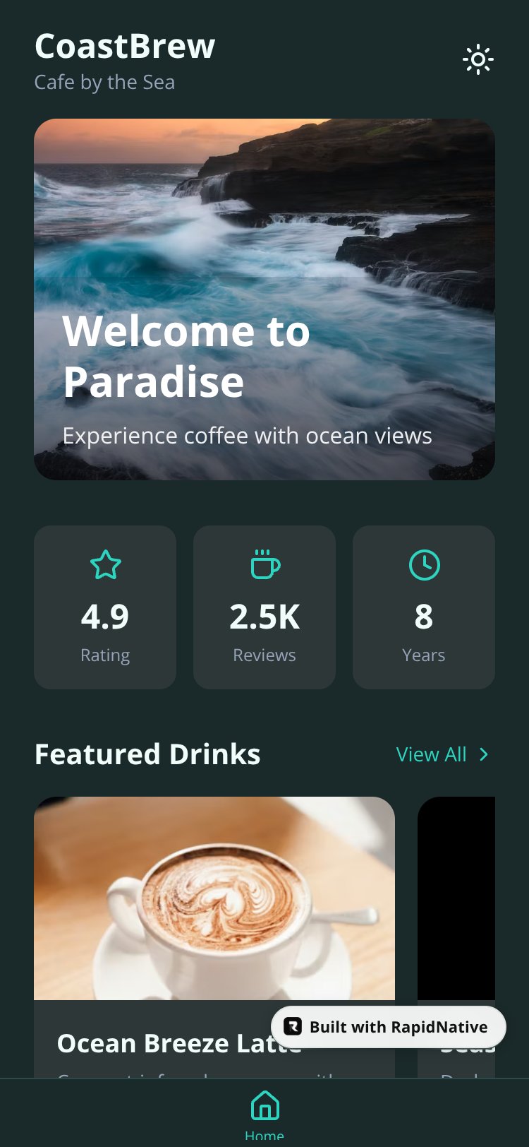CoastBrew Cafe screen 1