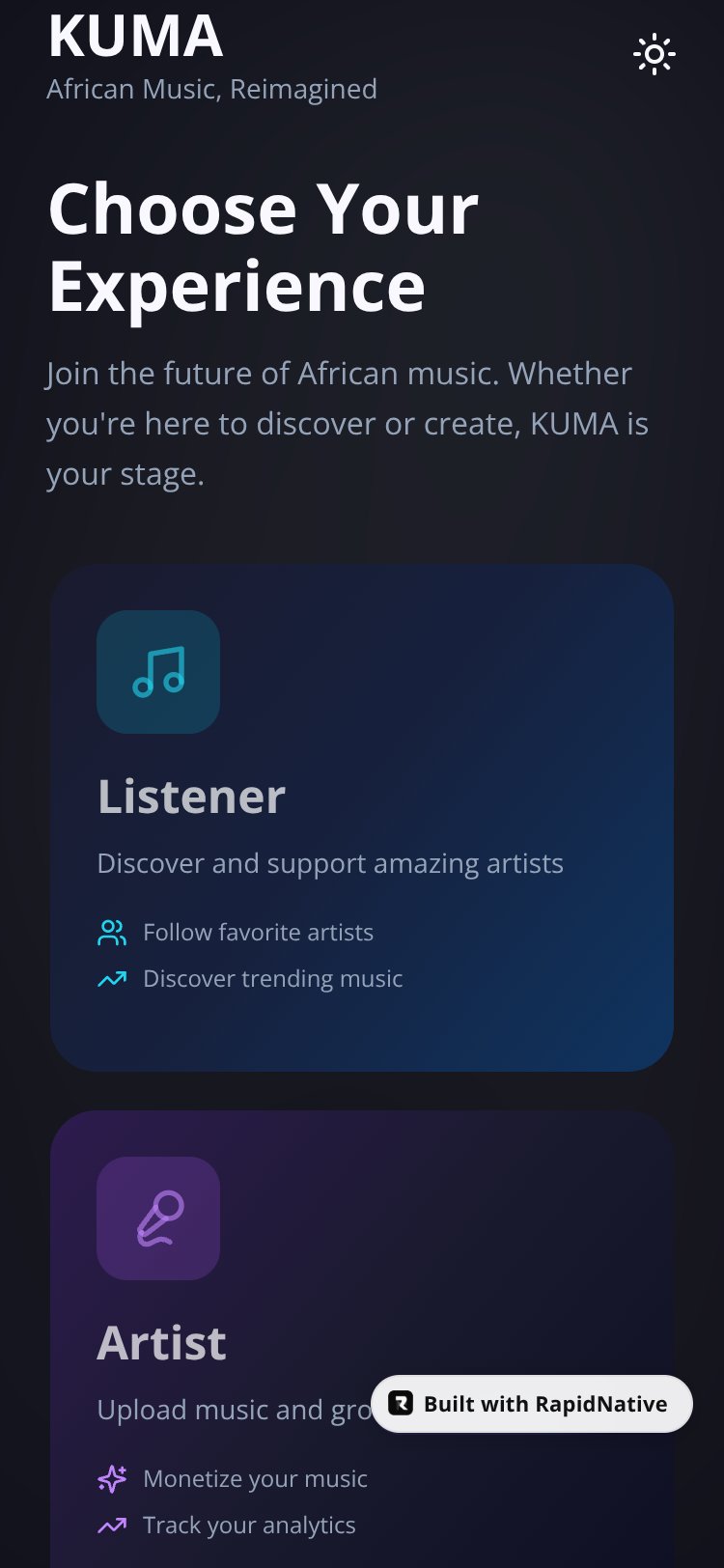 KUMA screen 2