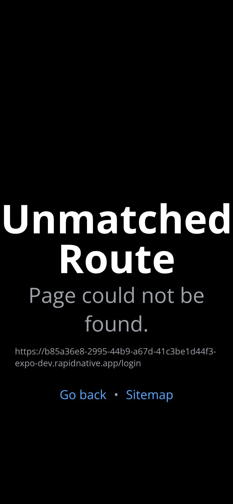 RapidNative App screen 1