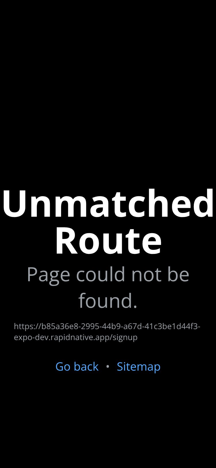 RapidNative App screen 2