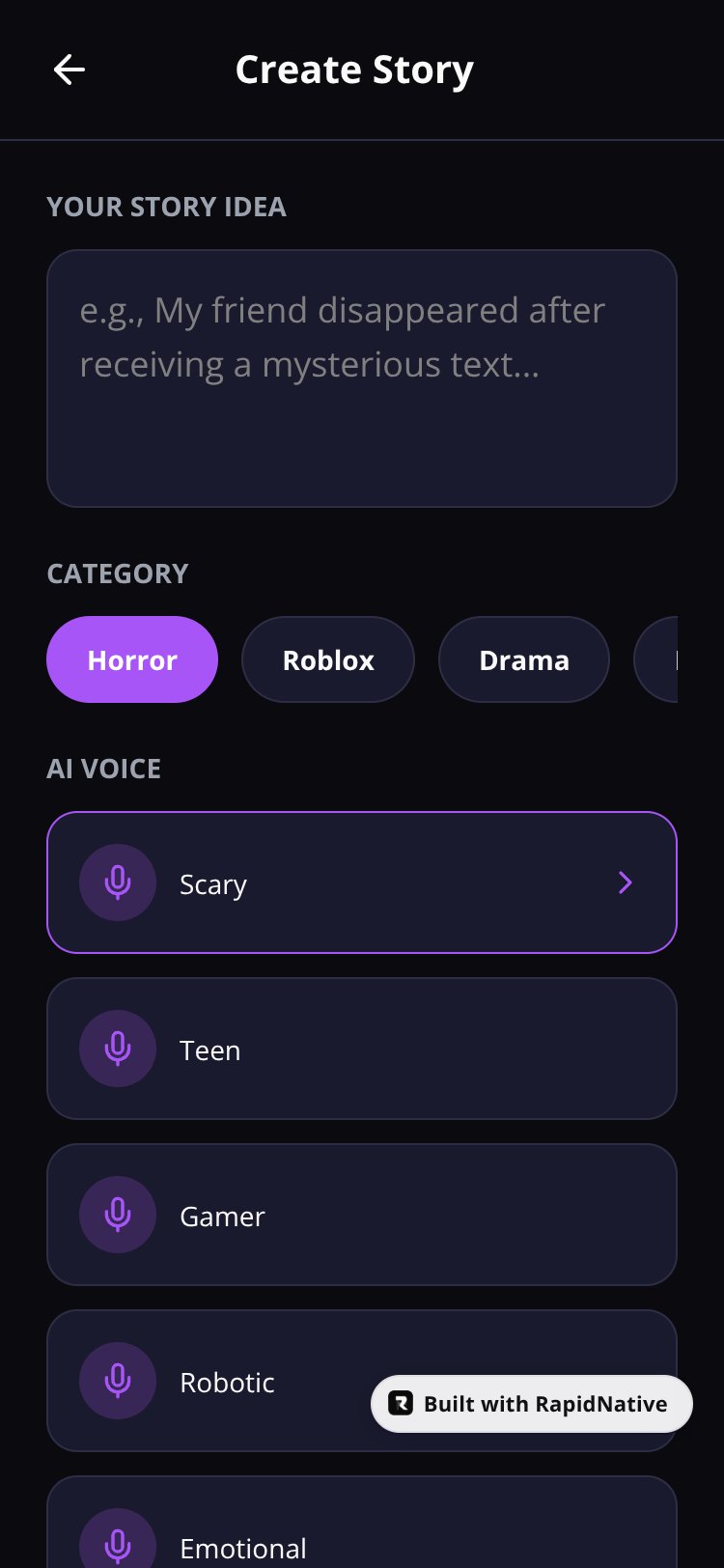 FakeText AI screen 2