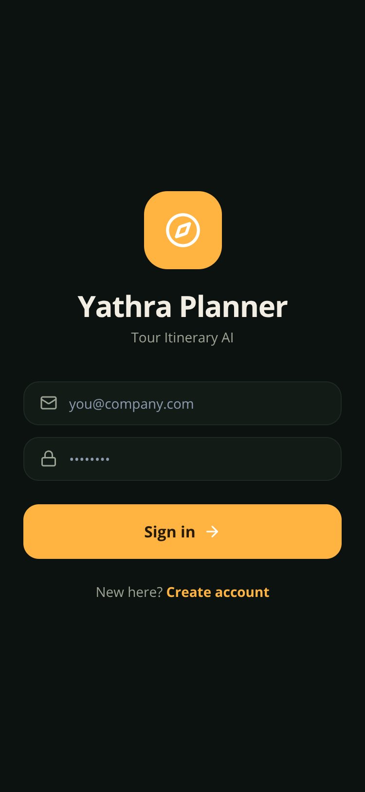 RapidNative App screen 1
