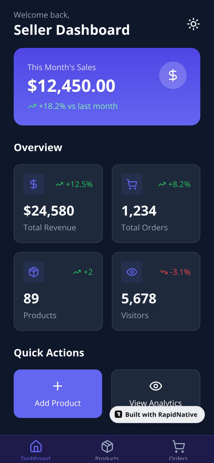 SellerHub screen 1