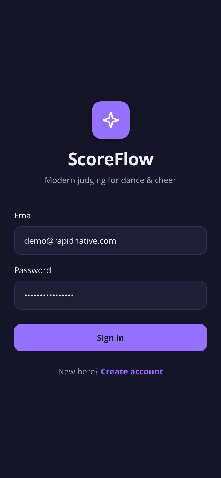 ScoreFlow screen 2