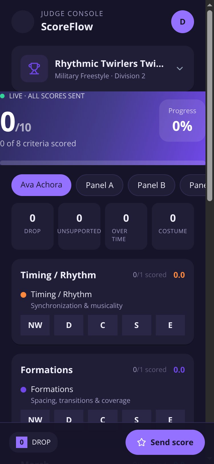 ScoreFlow screen 3