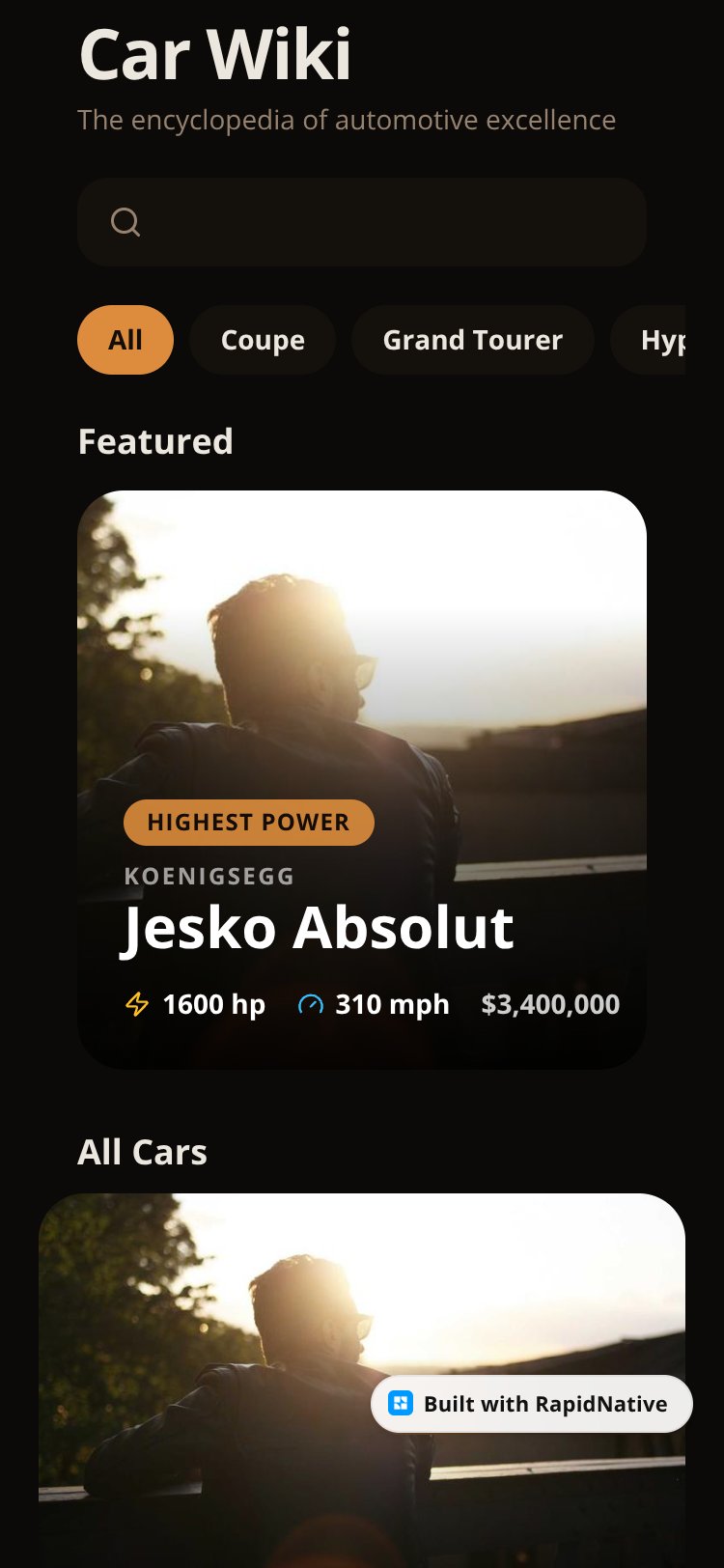 Car Wiki screen 1