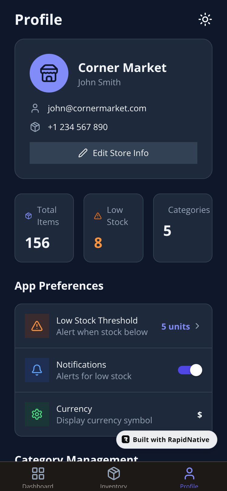 StockMaster Pro screen 2