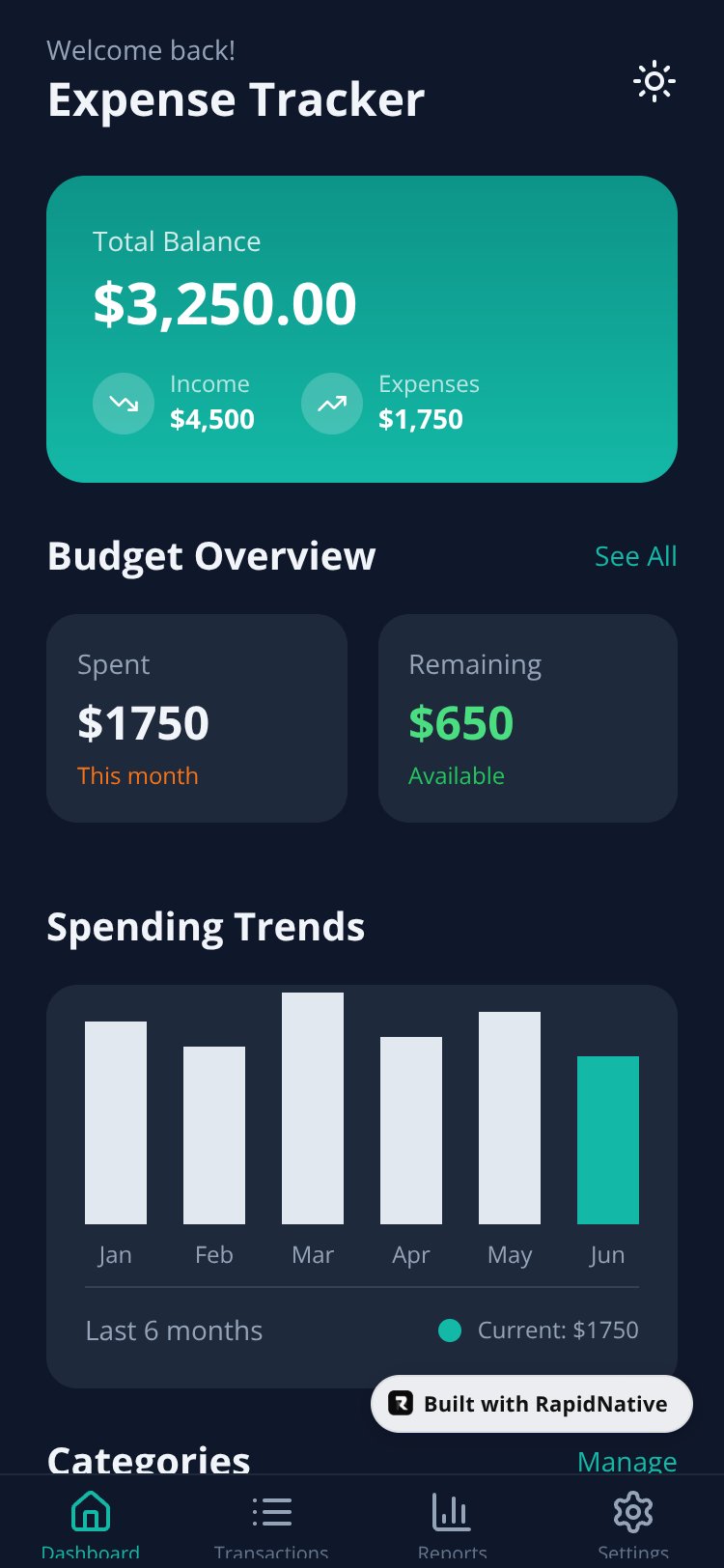 Expense Tracker screen 3