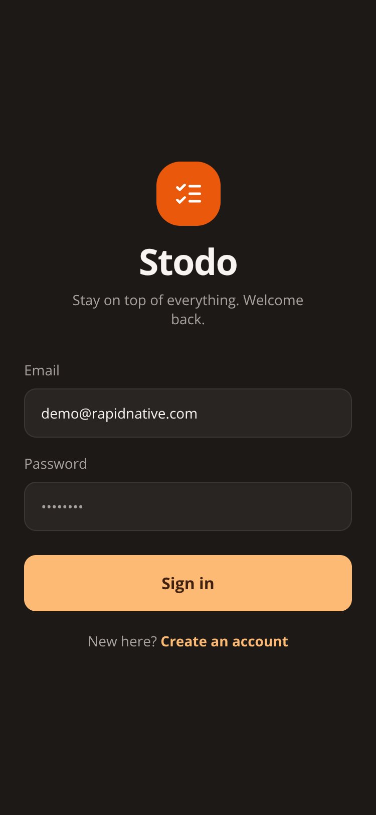 Stodo screen 1