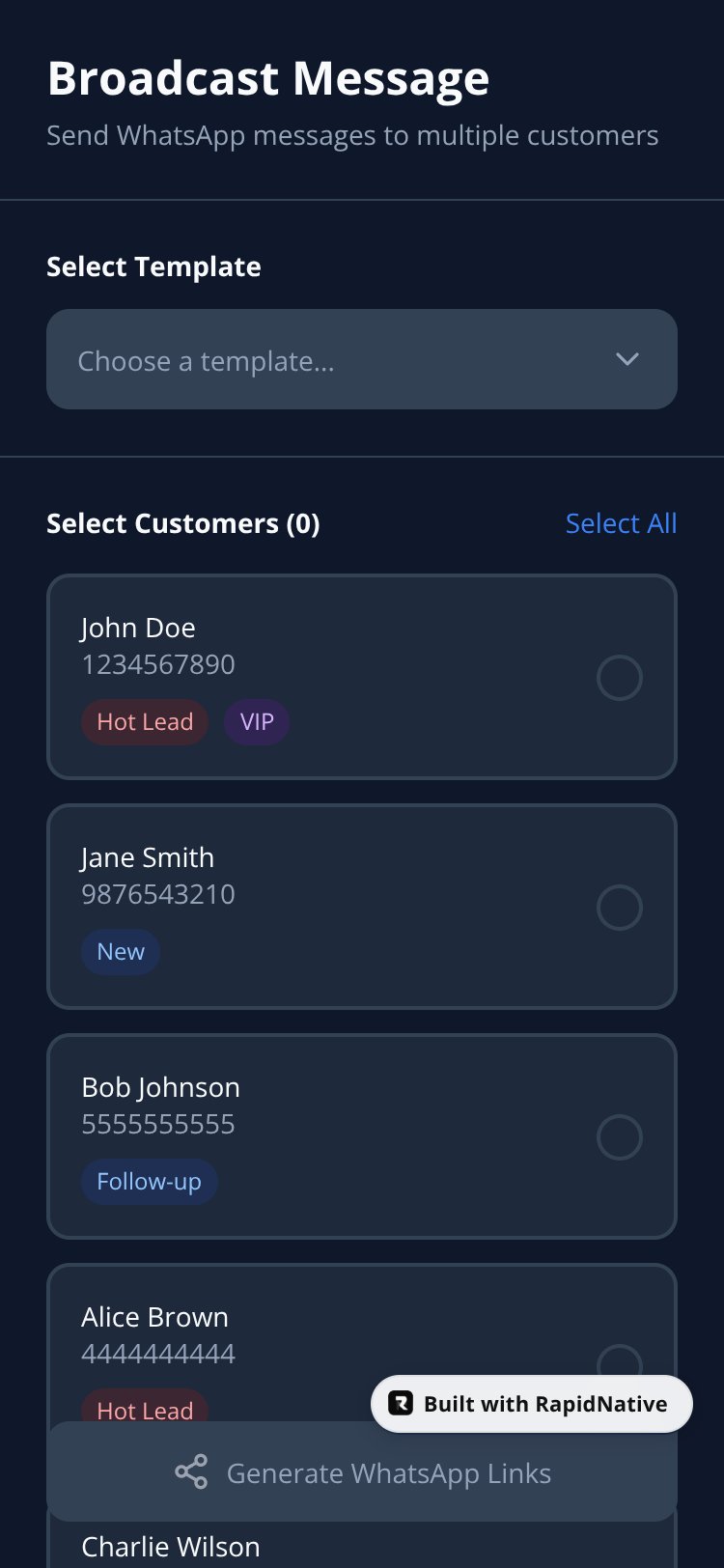 BizChat CRM screen 4