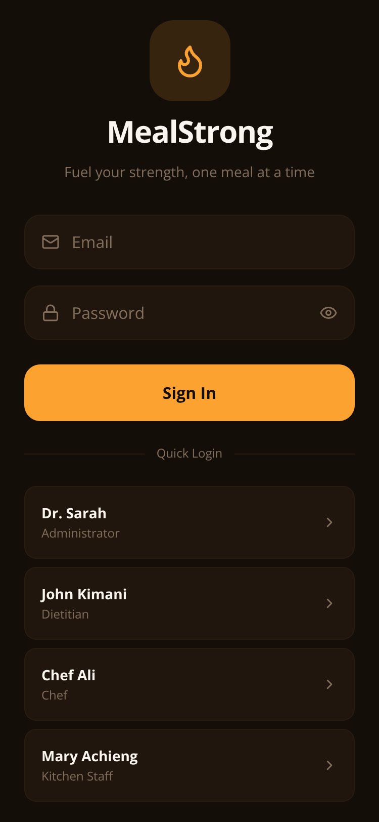 MealStrong screen 5