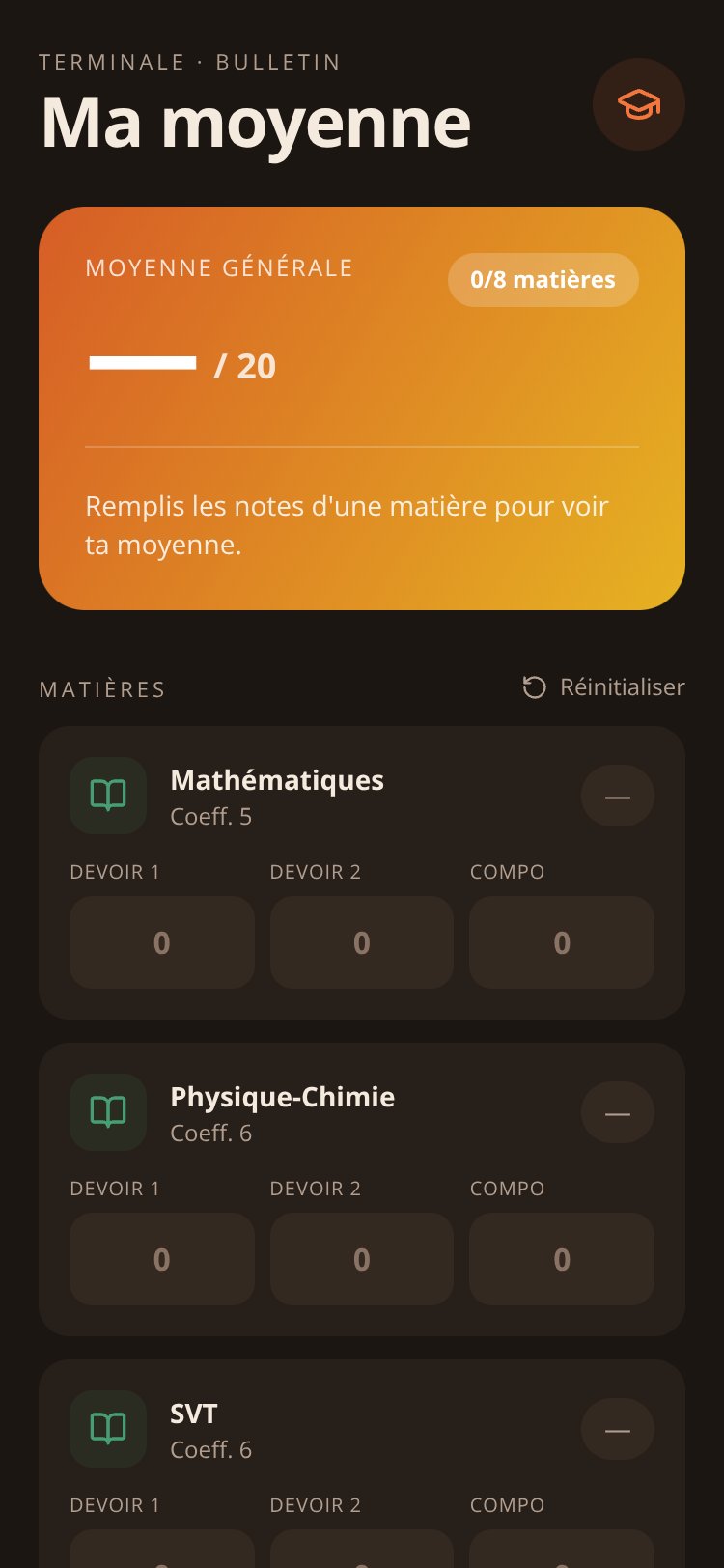 Bulletin Sénégal screen 1