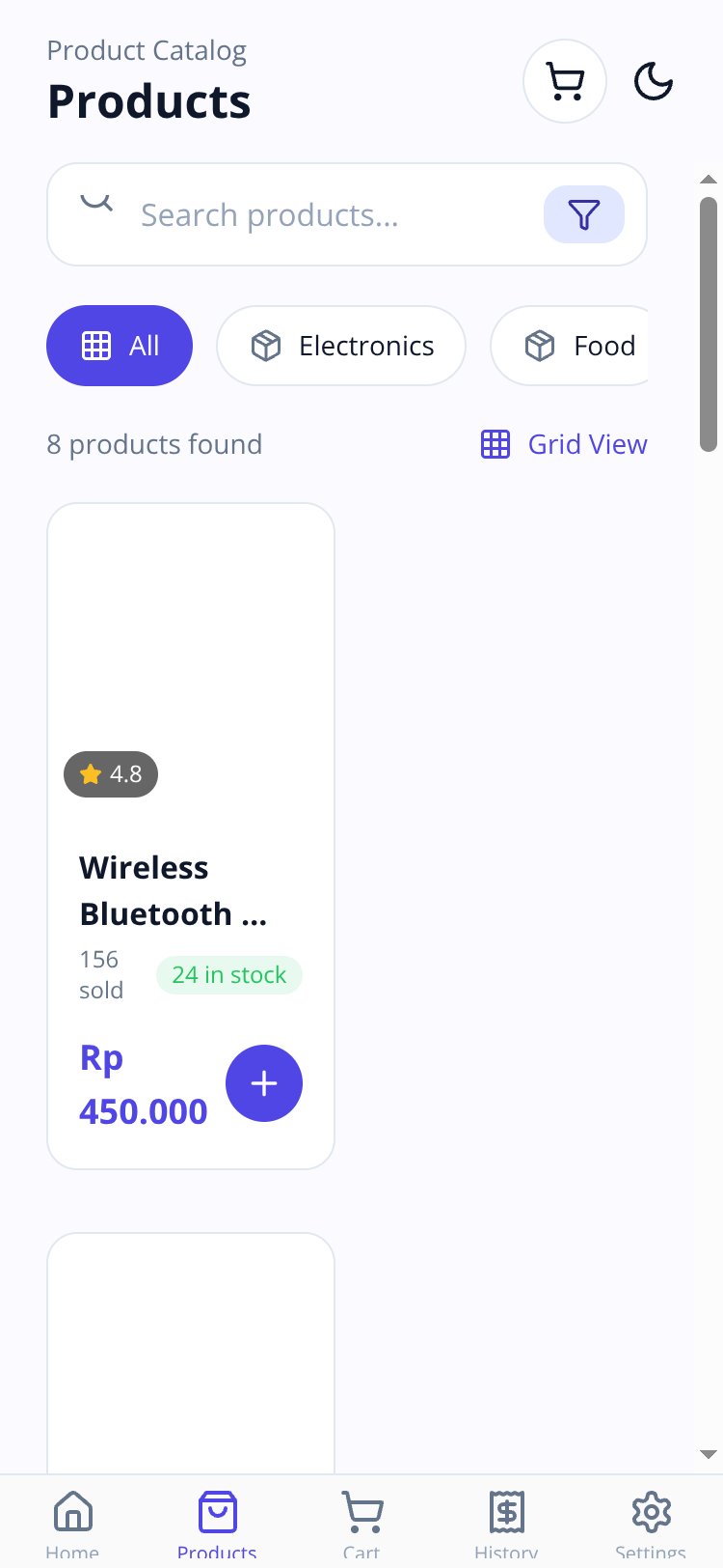 PoshPay screen 2