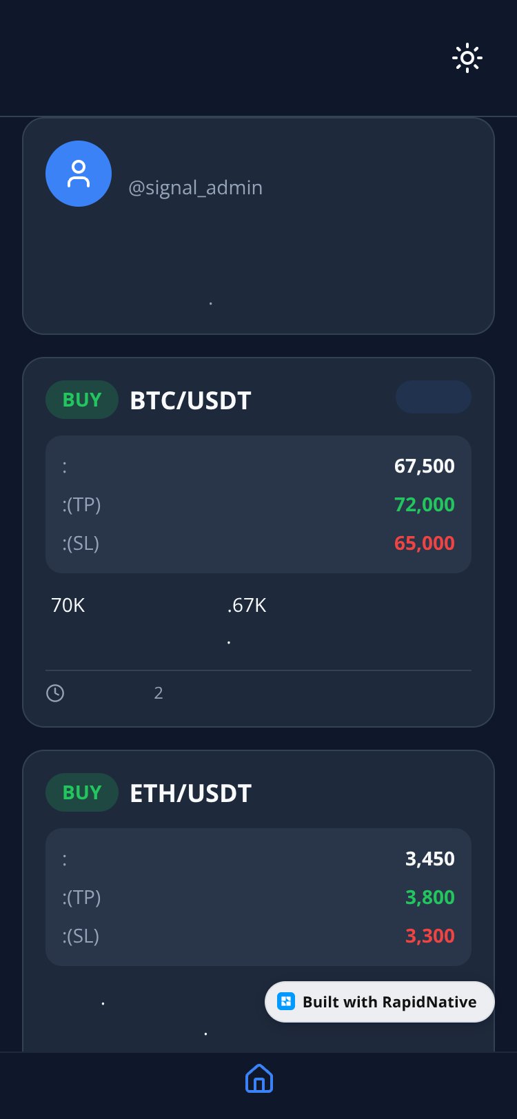 Forex & Crypto Signal screen 1