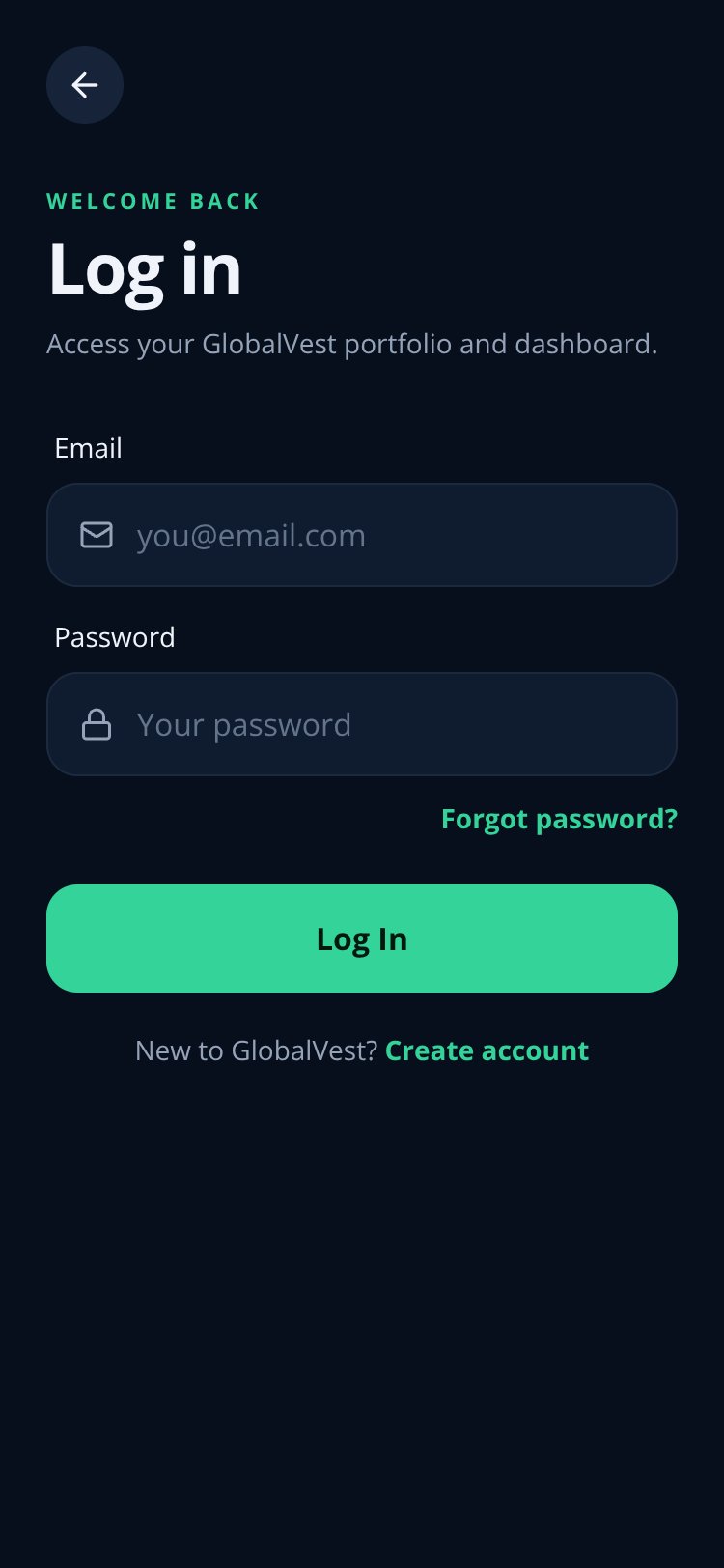 RapidNative App screen 2