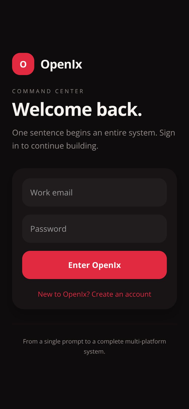 OpenIx screen 1