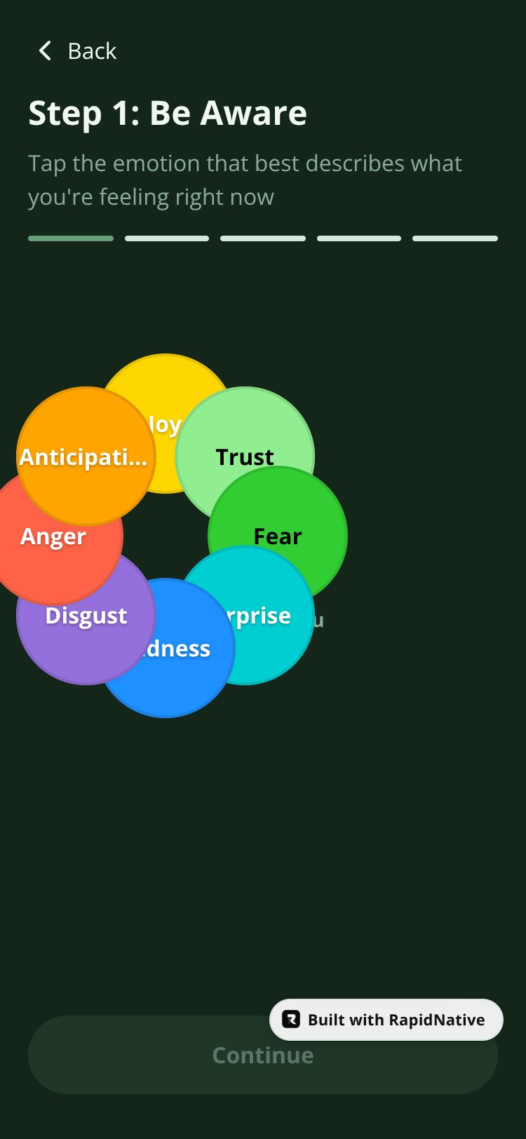 Feelings screen 3