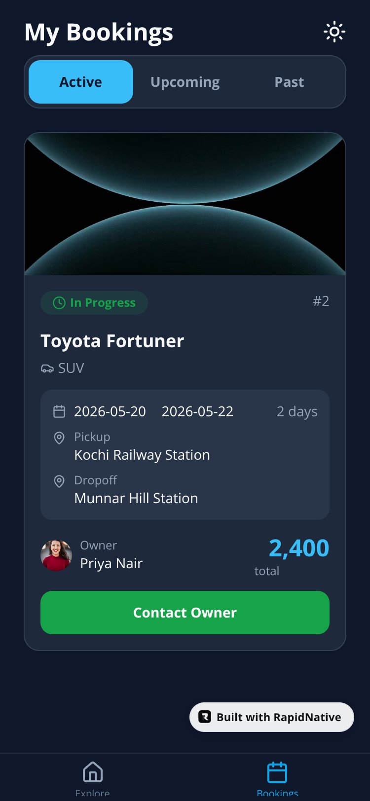 DriveShare screen 2
