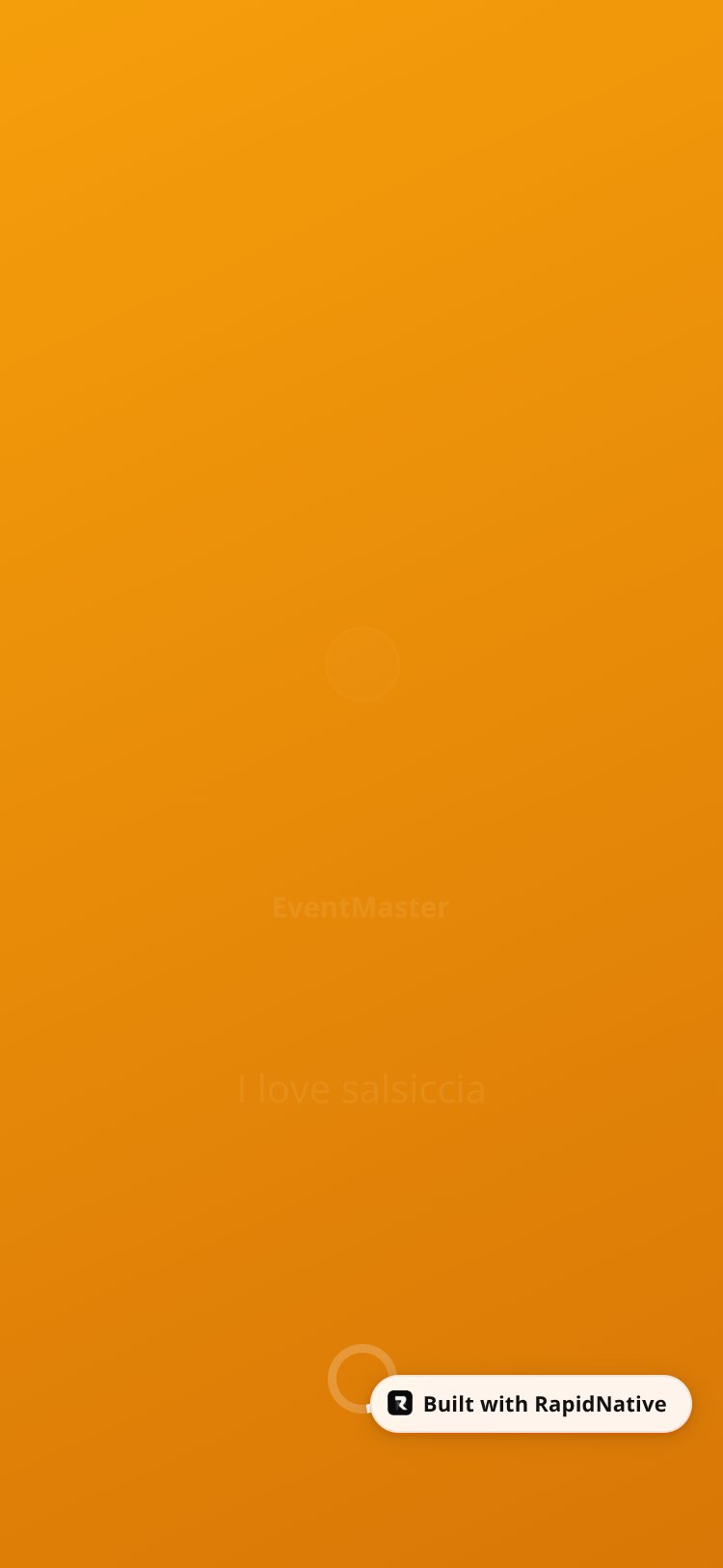 EventMaster screen 1