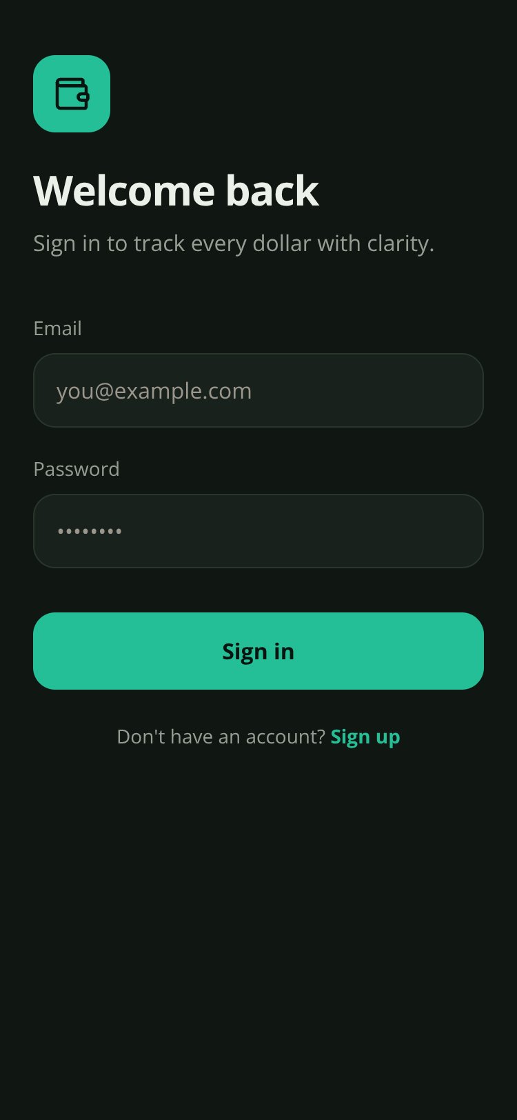 Ledger screen 1