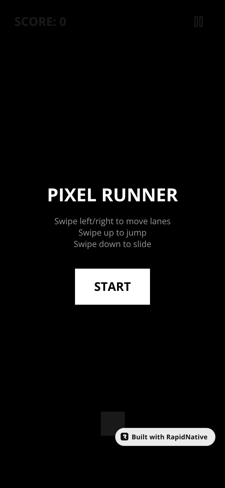 Pixel Runner screen 1