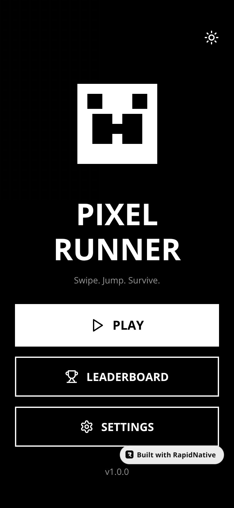 Pixel Runner screen 2