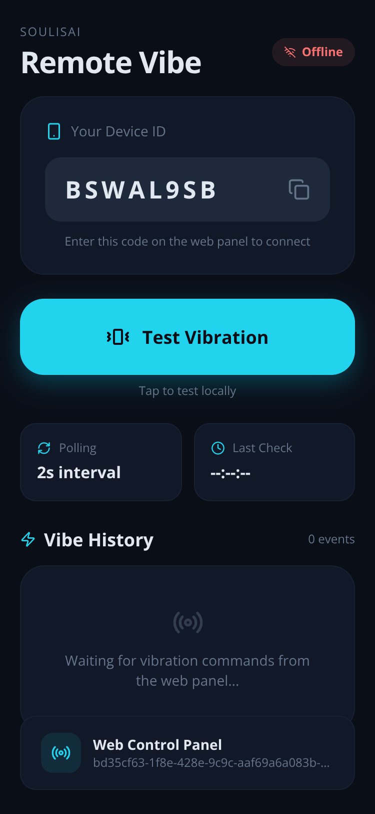 Vibe Remote screen 1