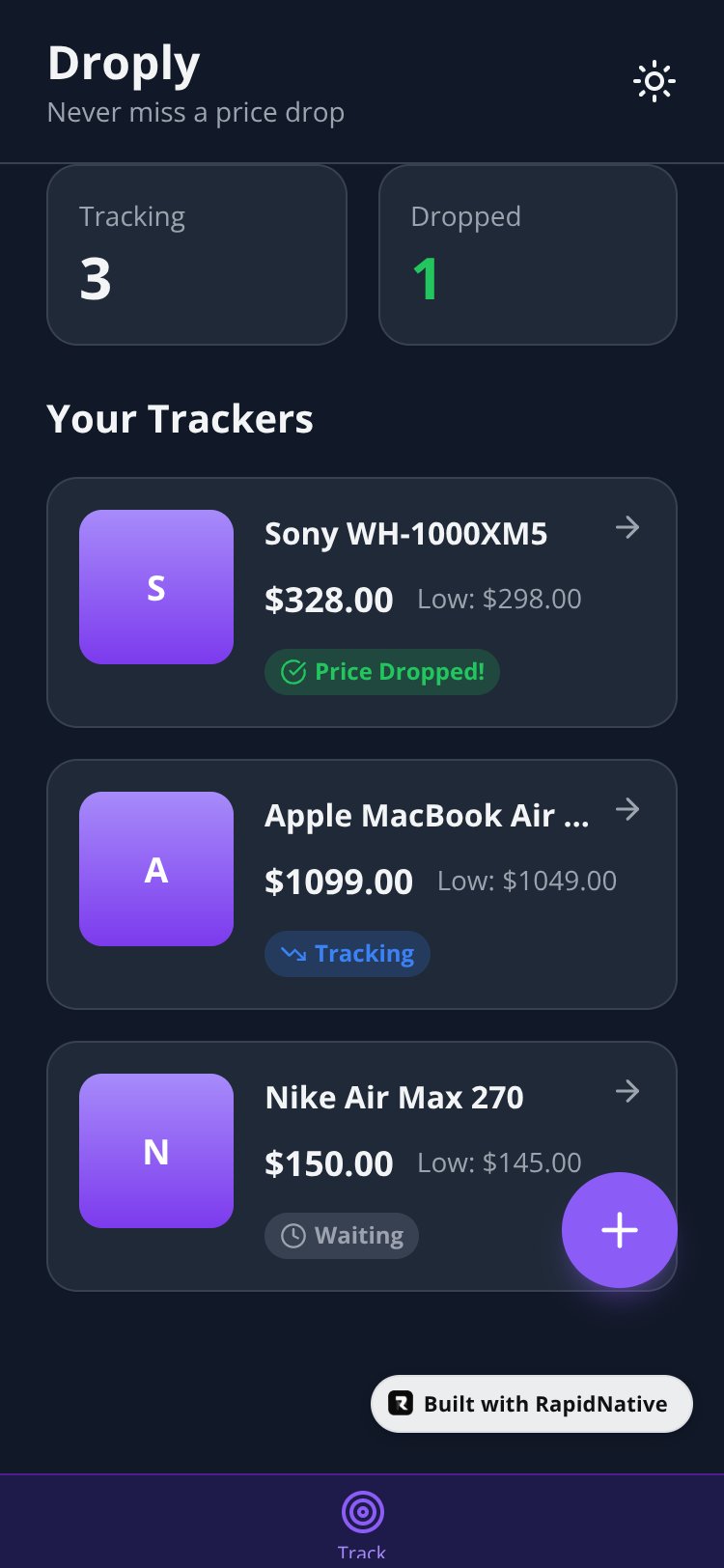 Droply screen 1