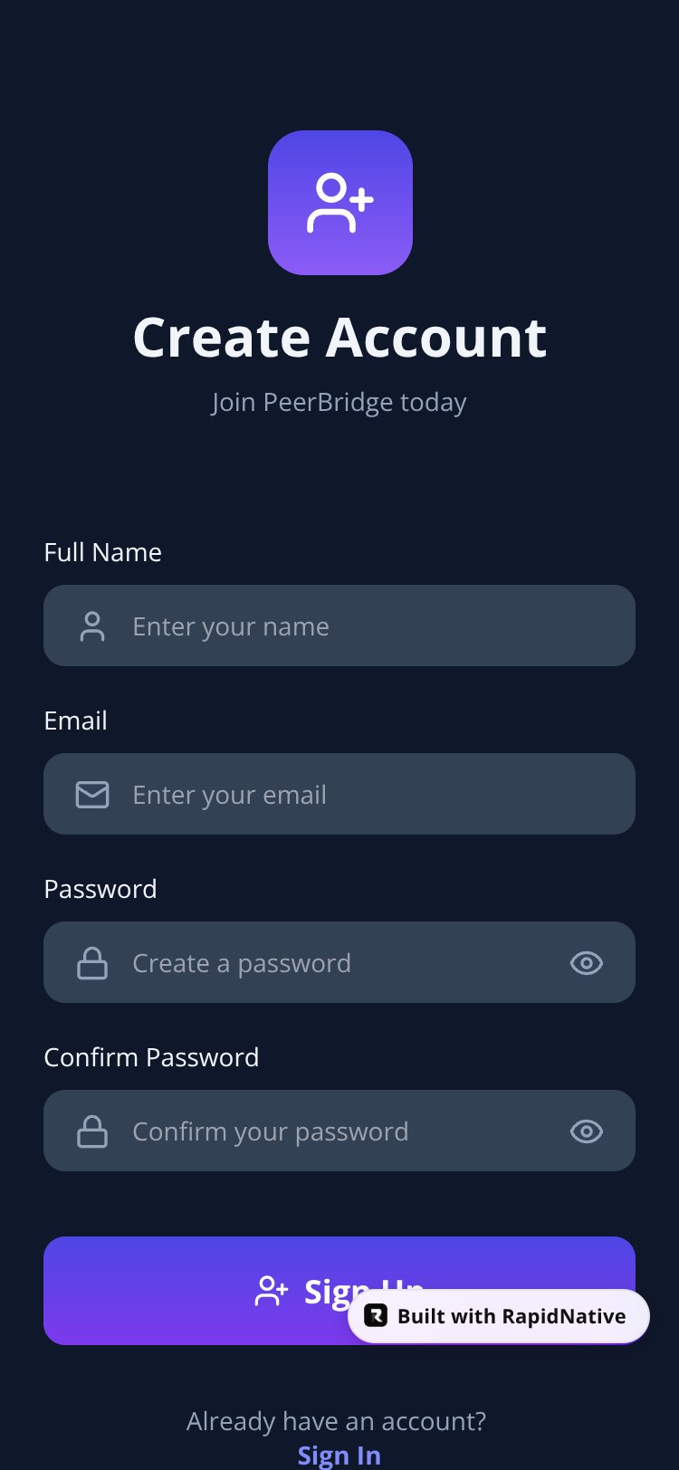 PeerBridge screen 3