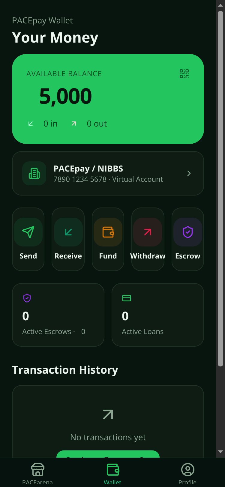 PACEpay screen 3