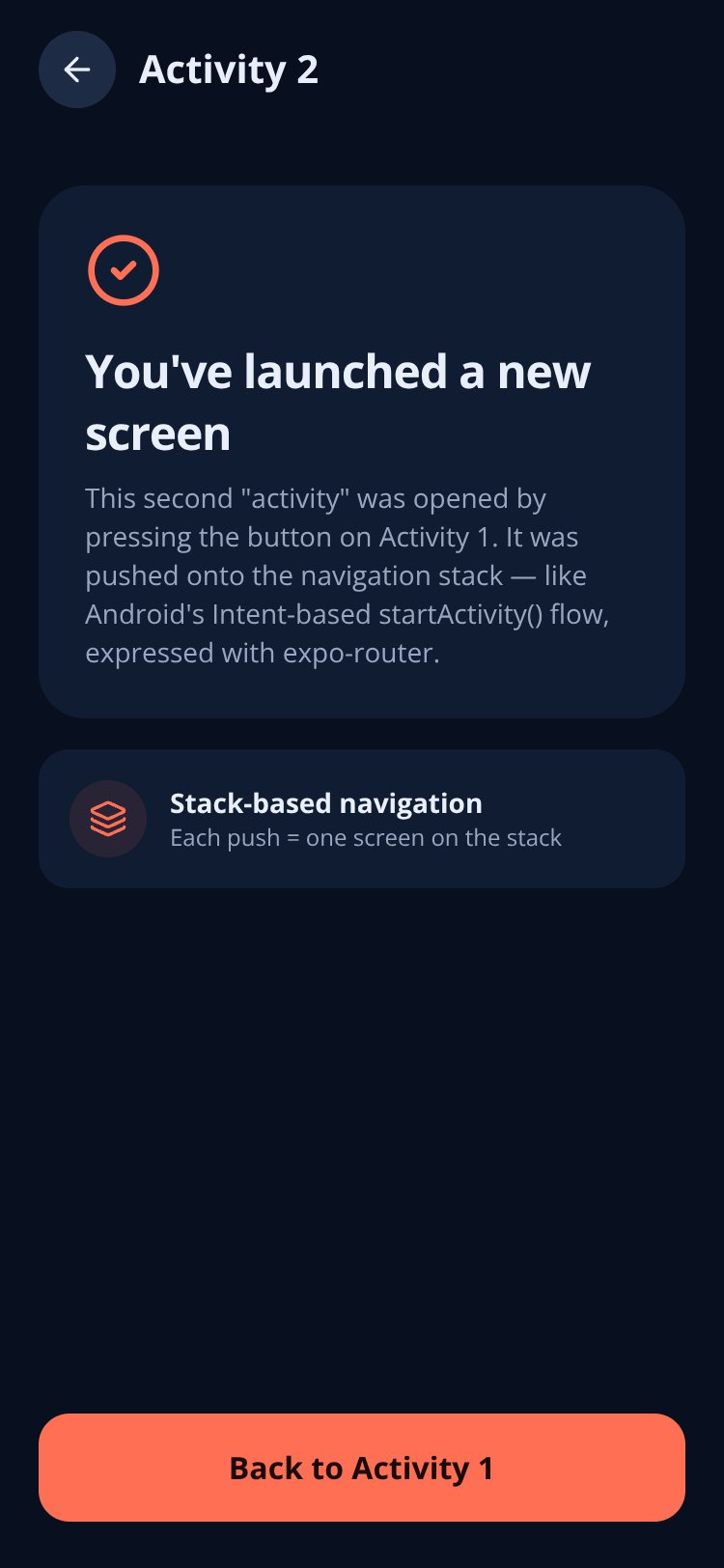 NaviGo screen 2