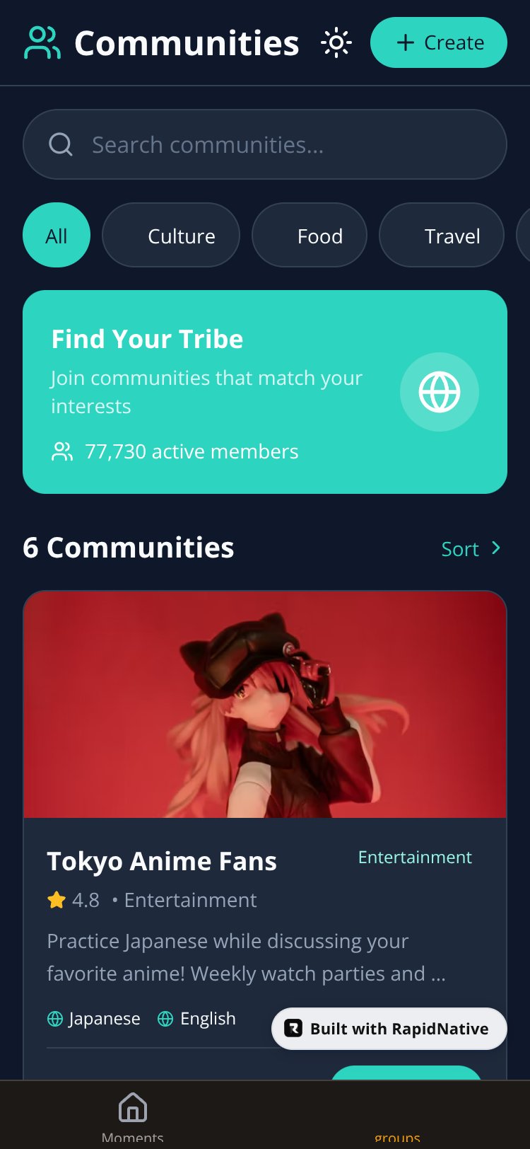 LingoConnect screen 1
