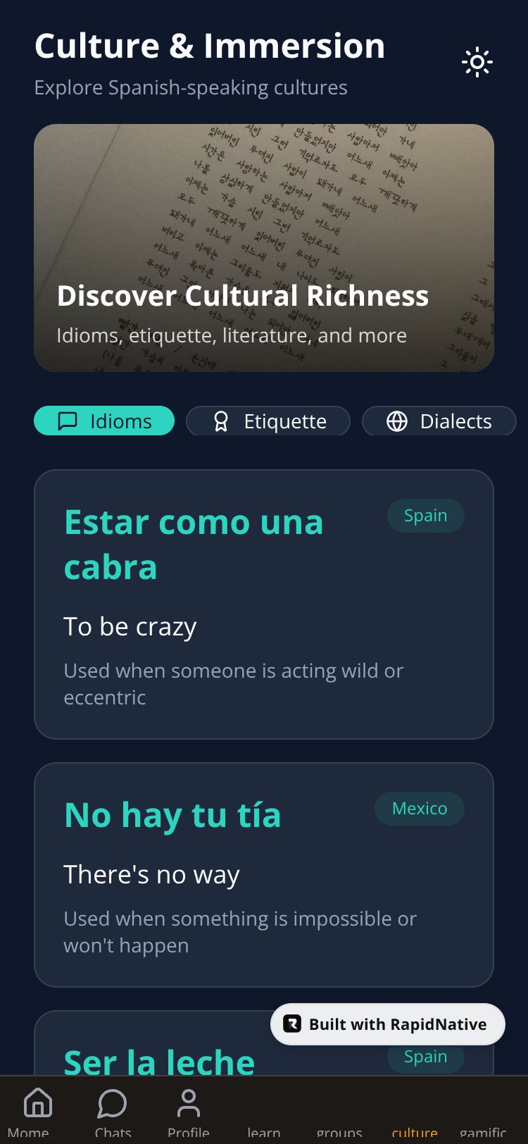 LingoConnect screen 1
