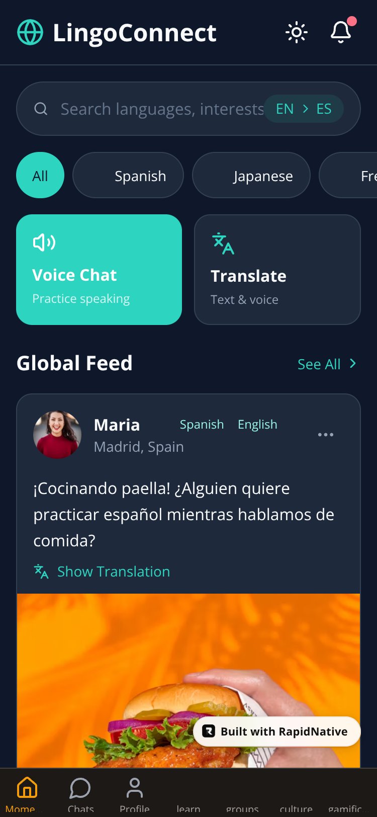 LingoConnect screen 3