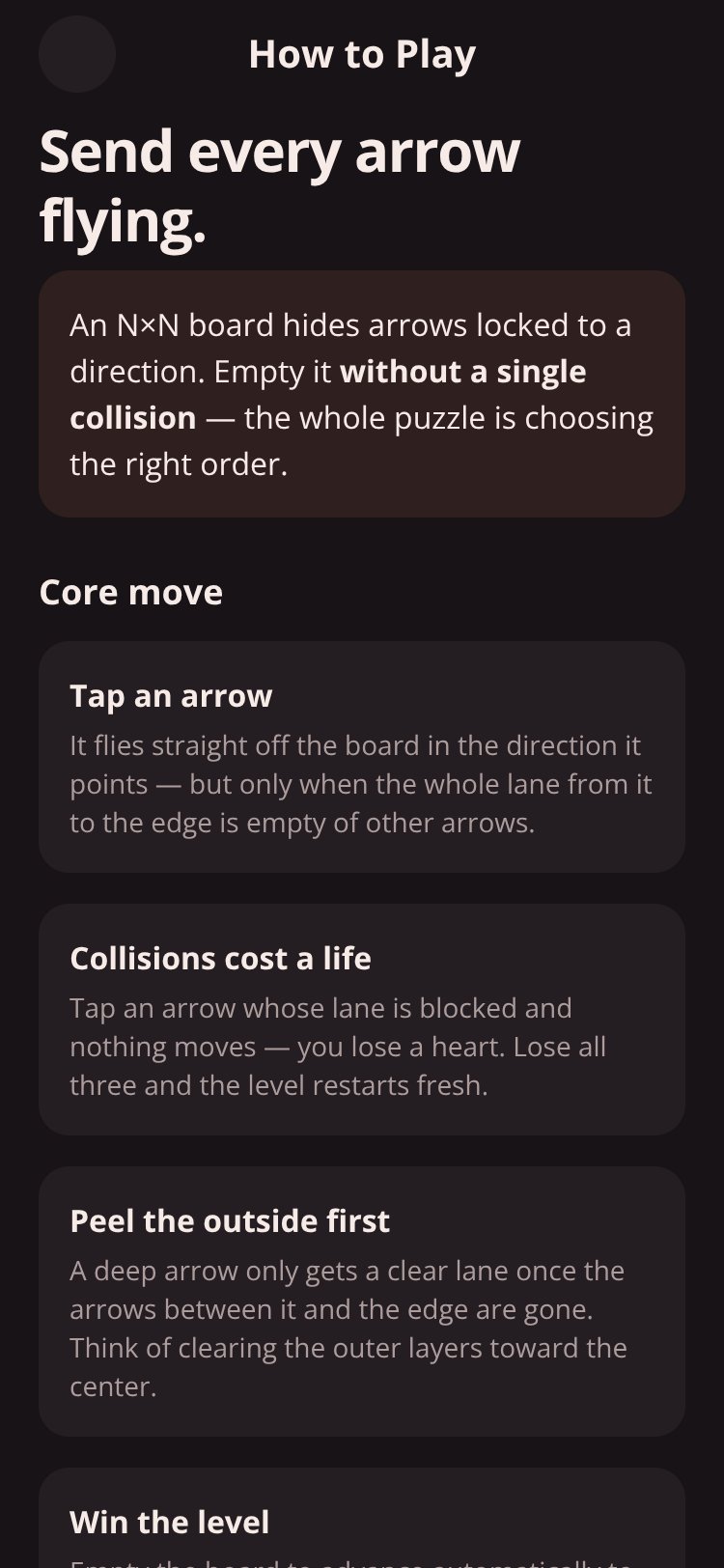 ArrowPuzzle screen 1
