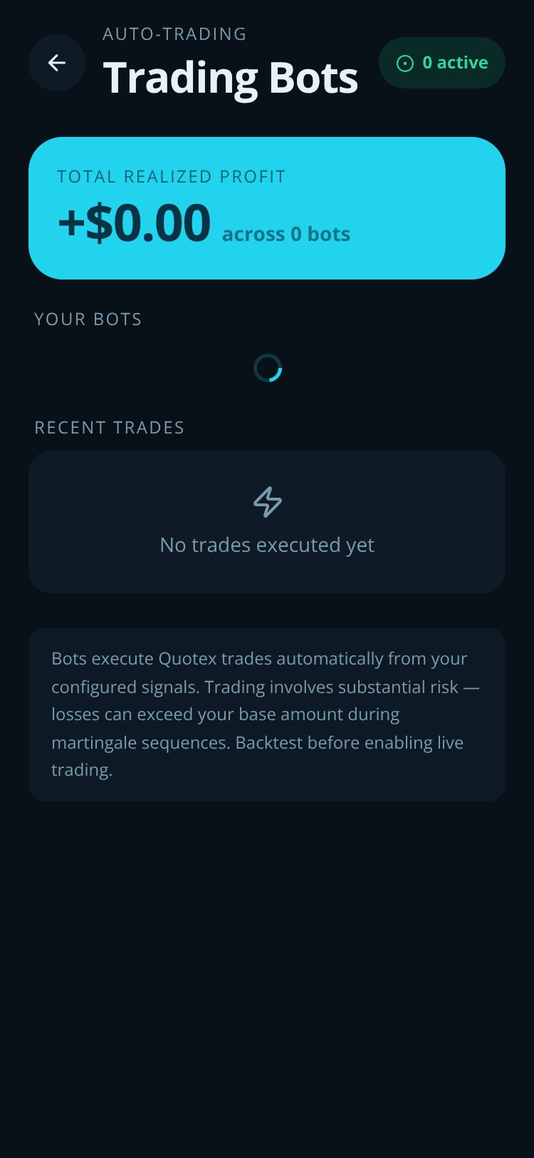 Quotex OTC Signal Pro Copy screen 3