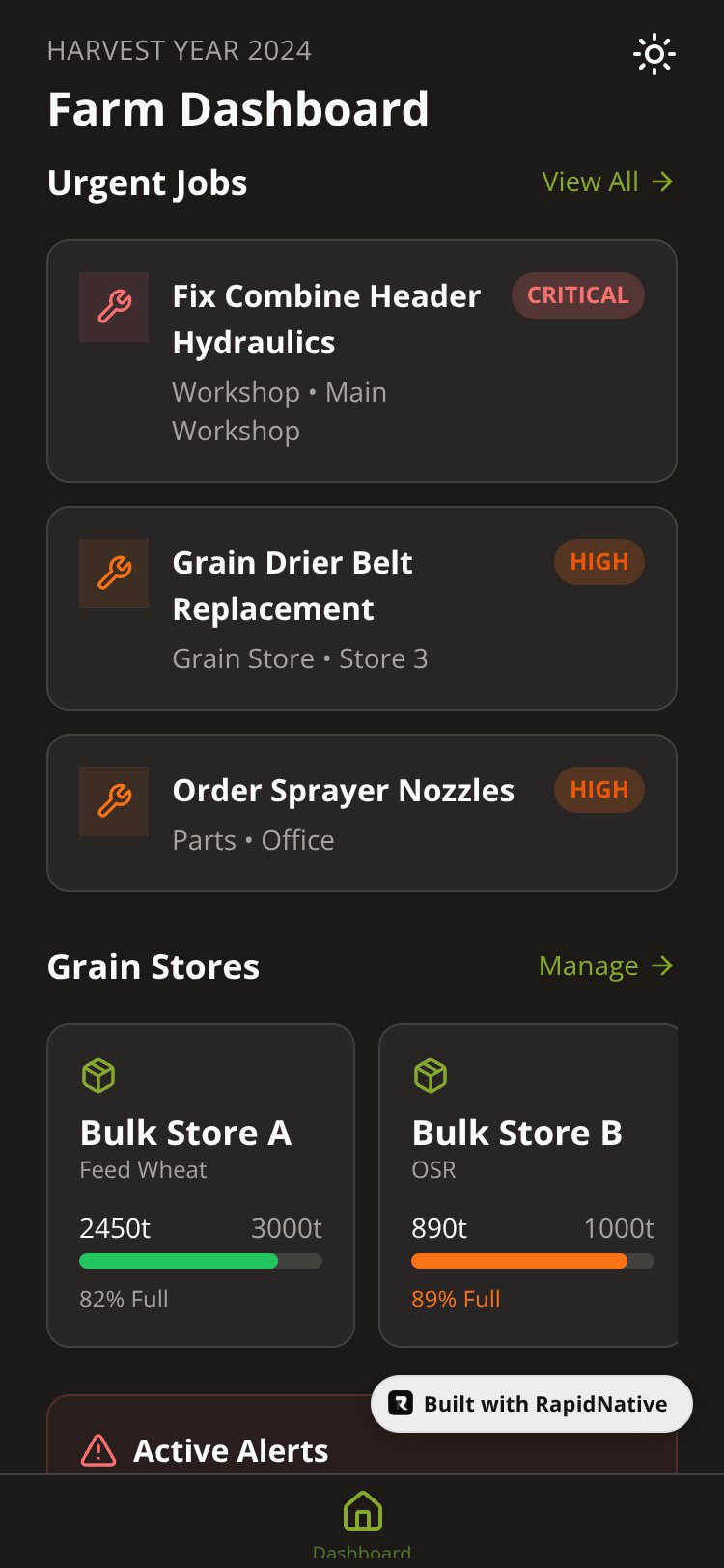 FarmTrack screen 2