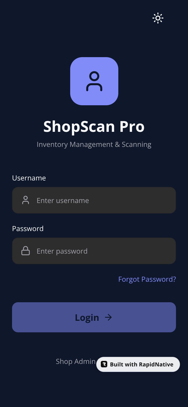 ShopScan Pro screen 1