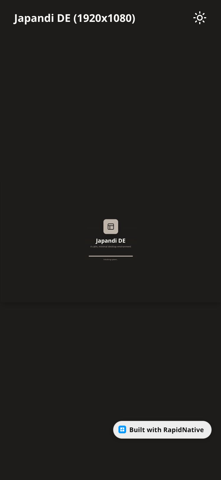 Japandi Desktop Showcase screen 1