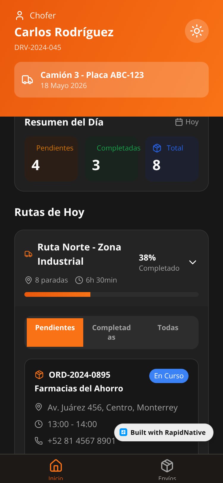 LogiTrack screen 2
