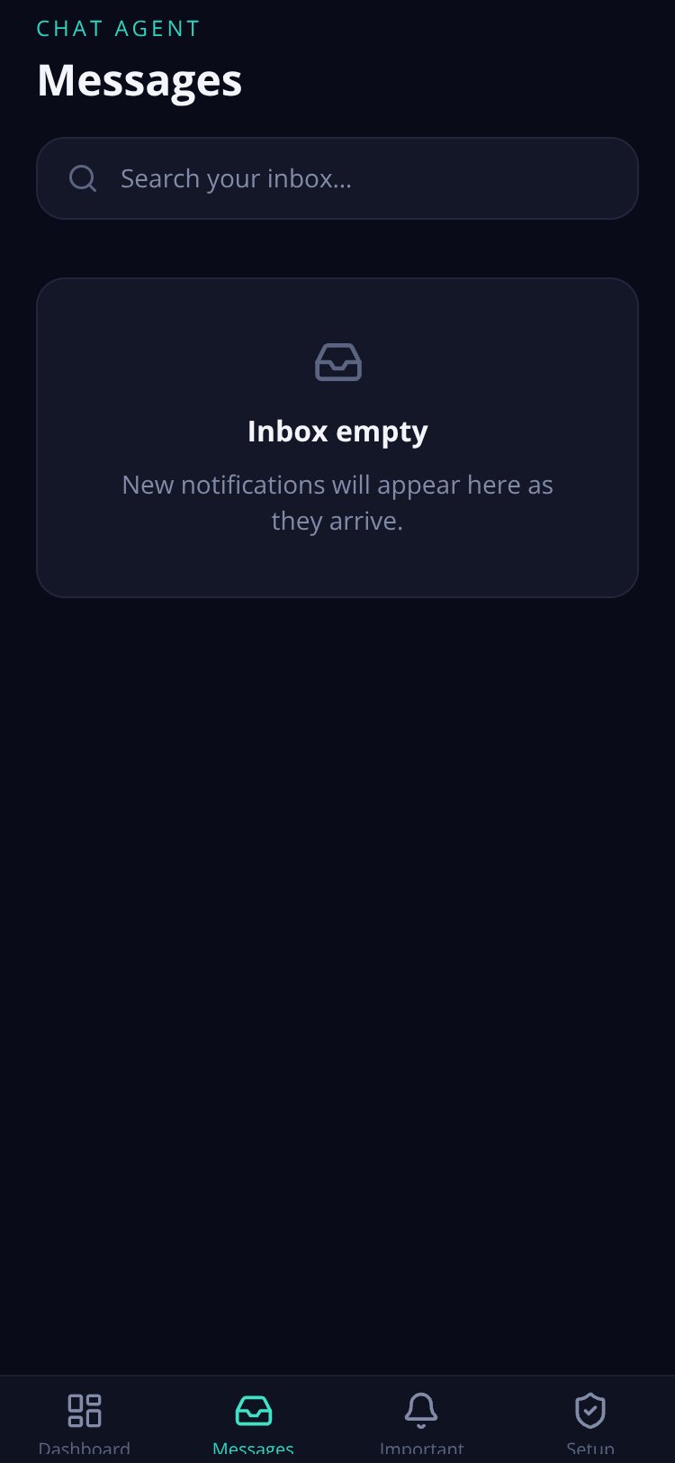 Chat Agent screen 3
