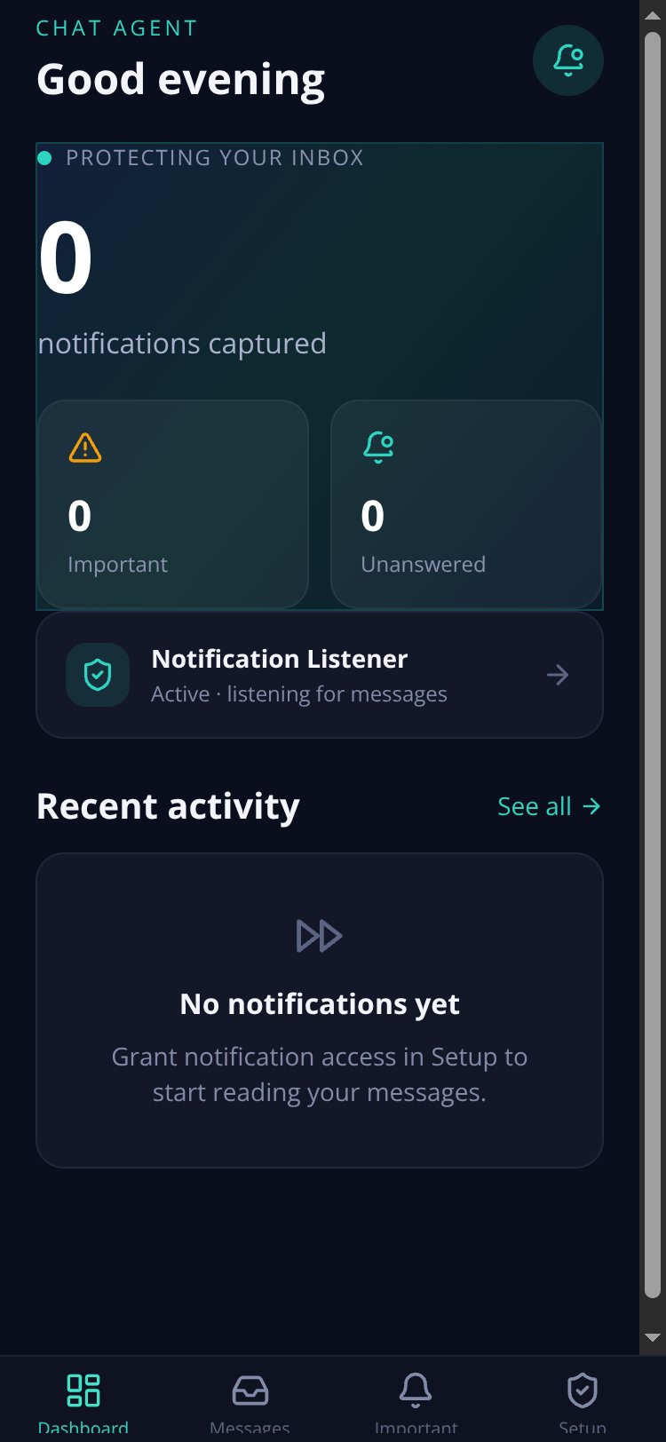 Chat Agent screen 4