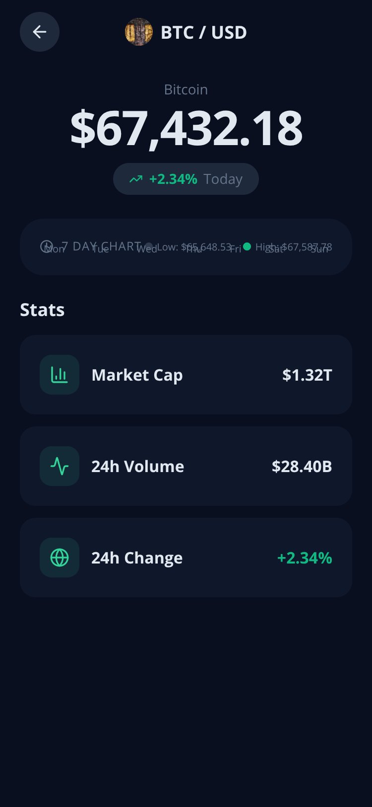 CryptoTracker screen 3