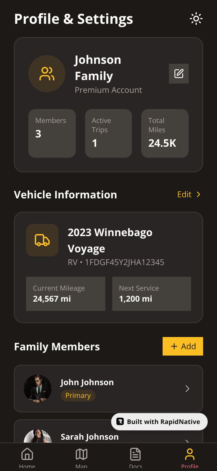 TripCanvas screen 3