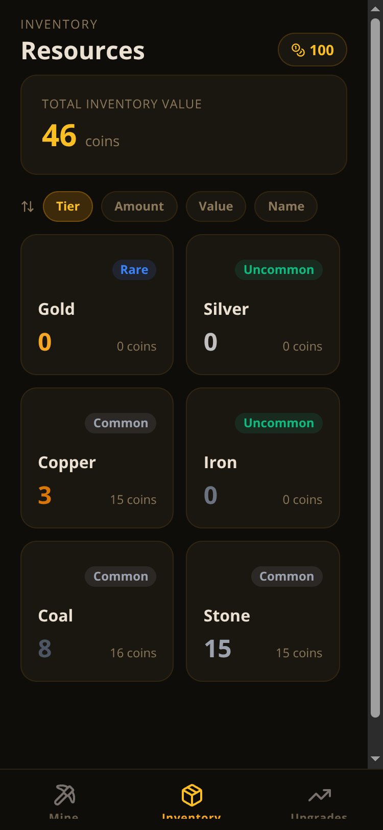 Idle Mining Tycoon screen 1