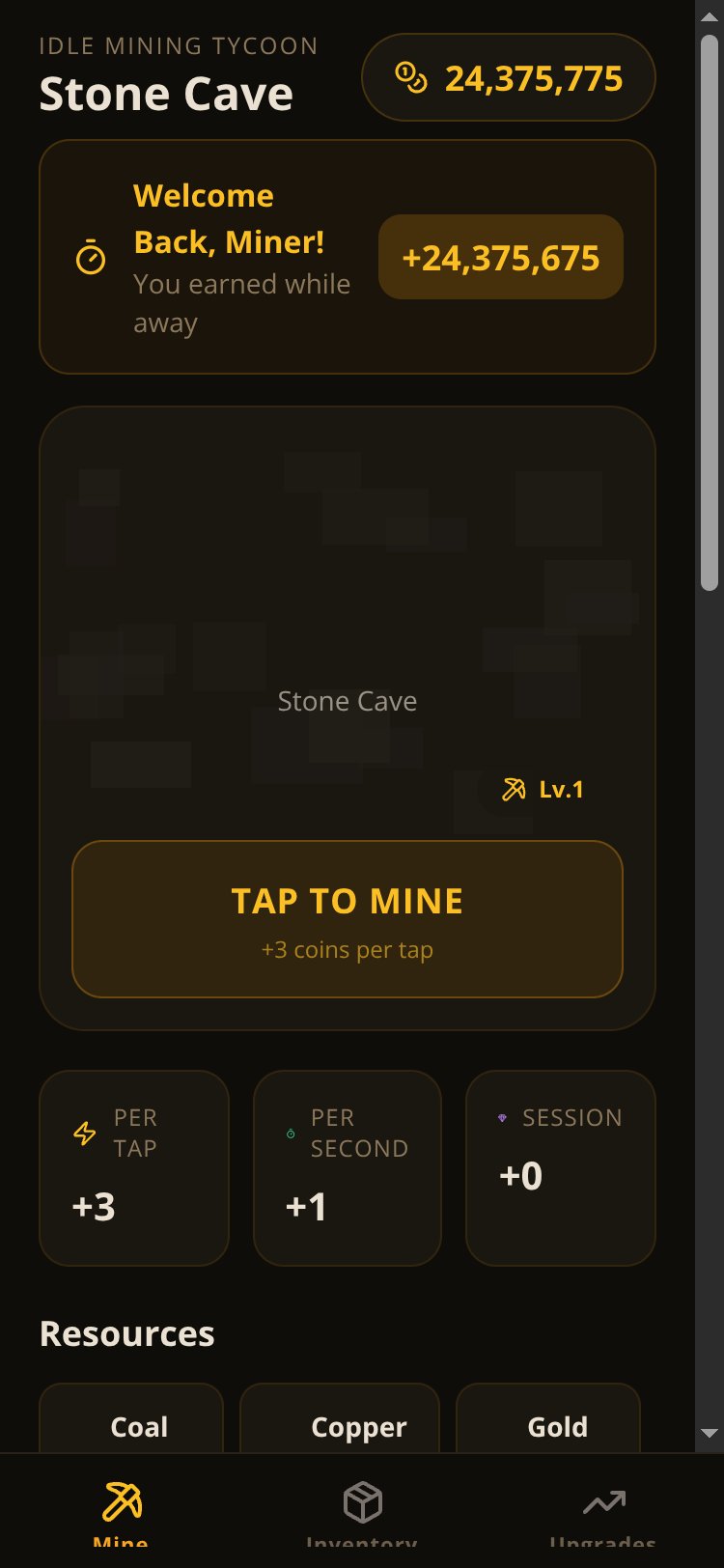Idle Mining Tycoon screen 2