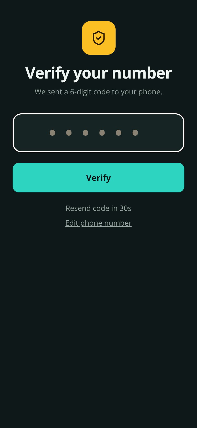 RapidNative App screen 4