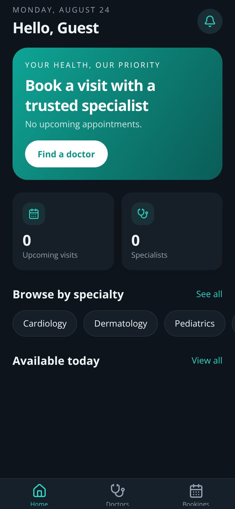 RapidNative App screen 3