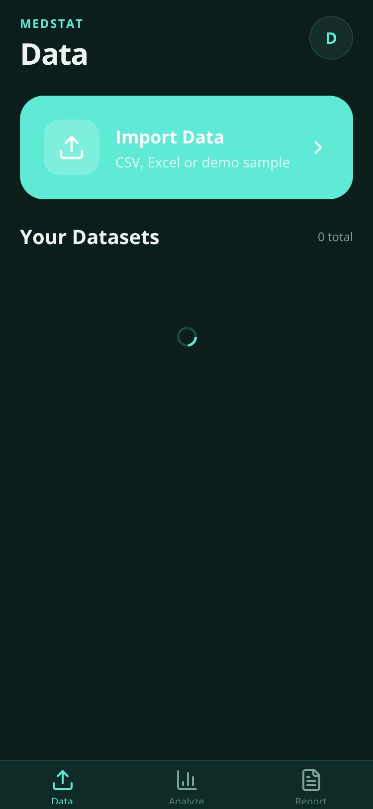 MedStat screen 2